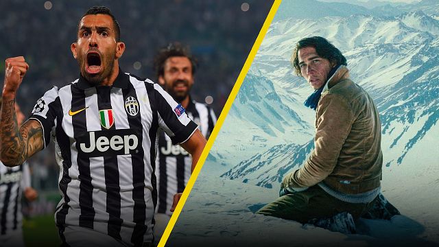 Carlos Tévez con un actor de 'La sociedad de la nieve' en esta serie que puedes ver en Netflix noticias imagen