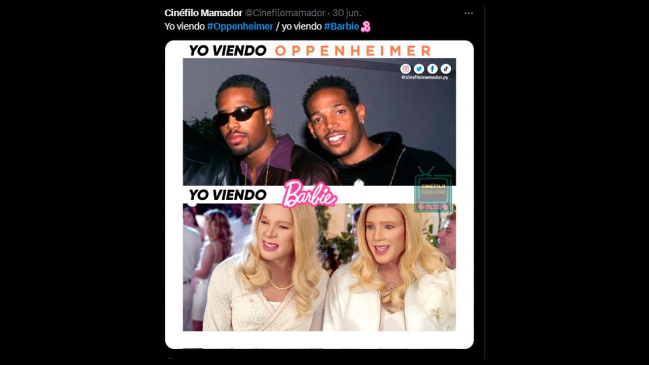 'Barbie' vs. 'Oppenheimer': Así se ve la batalla por la taquilla en memes