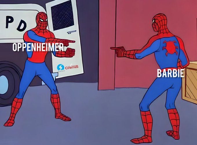 'Barbie' vs. 'Oppenheimer': Así se ve la batalla por la taquilla en memes