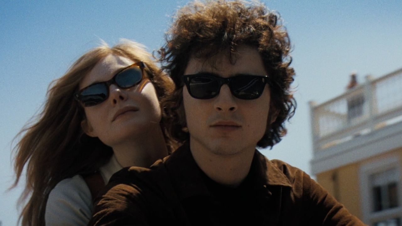 Elle Fanning y Bob Dylan en 'Un completo desconocido'