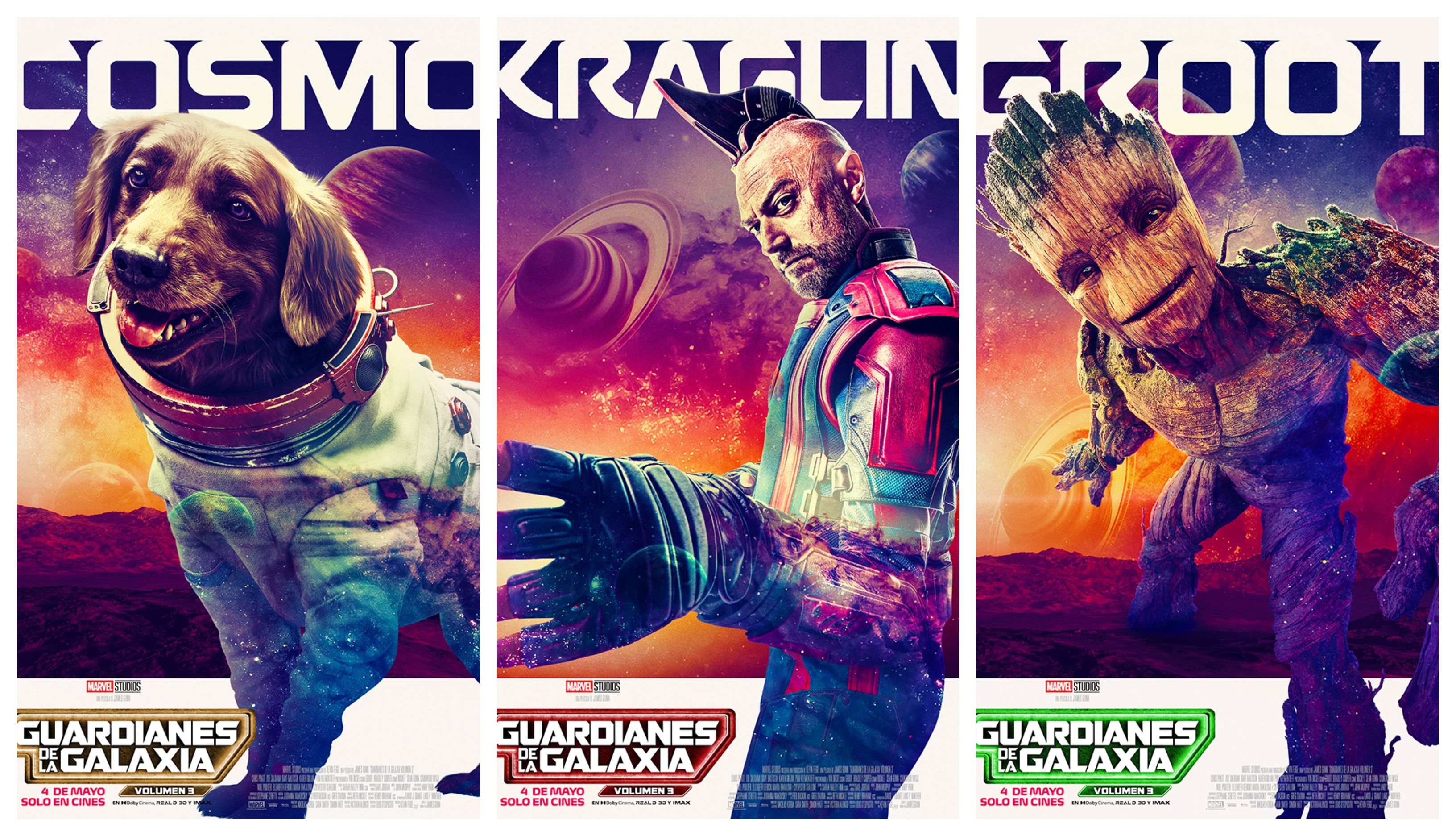 'Guardianes de la Galaxia vol. 3': Mira los posters que estrenó Marvel sobre la última cinta de la saga