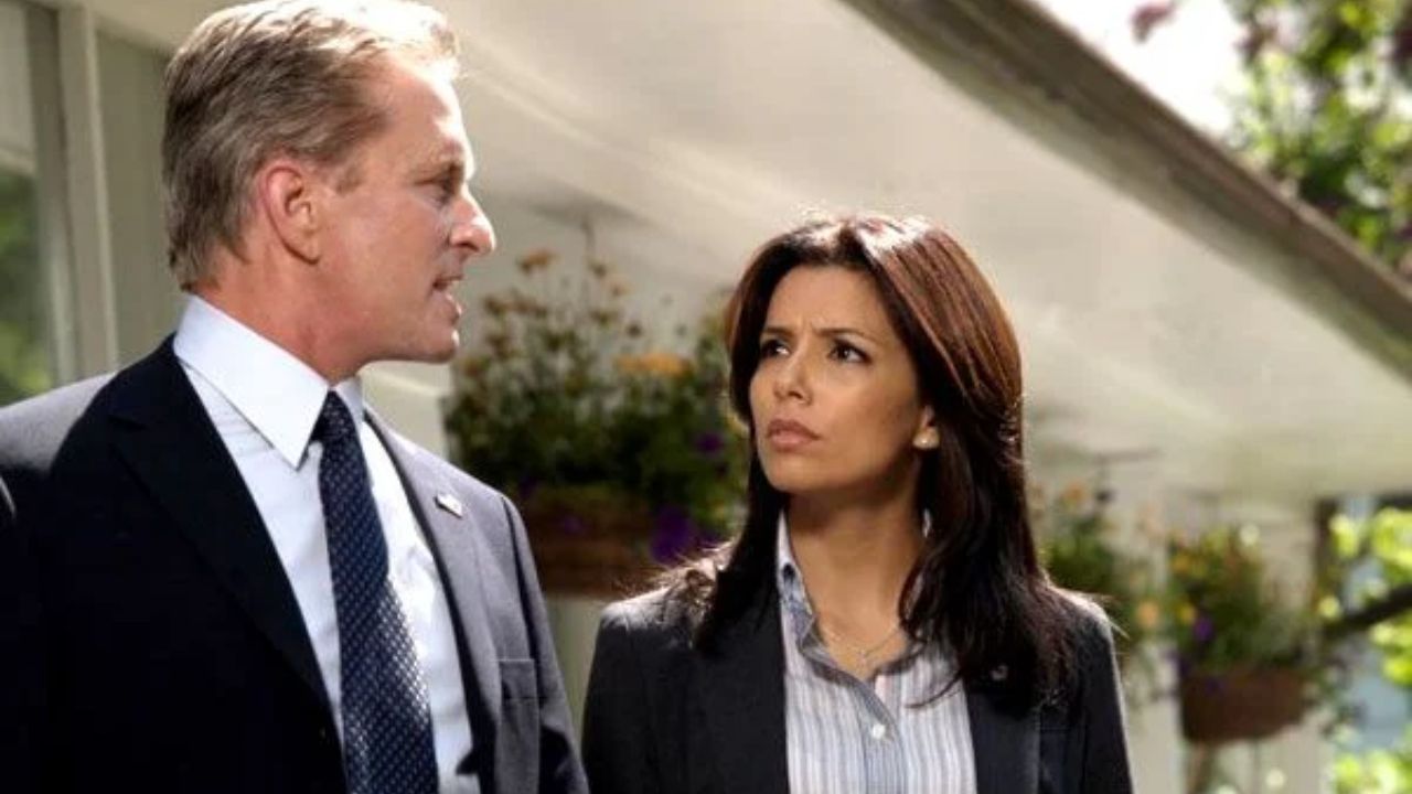 Michael Douglas y Eva Longoria compartieron pantalla en esta ocasión