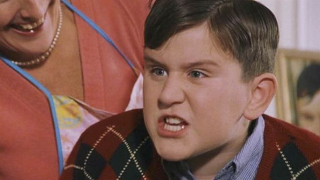 Harry Melling como Dudley en 'Harry Potter'.