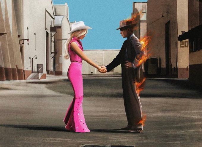 'Barbie' vs. 'Oppenheimer': Así se ve la batalla por la taquilla en memes